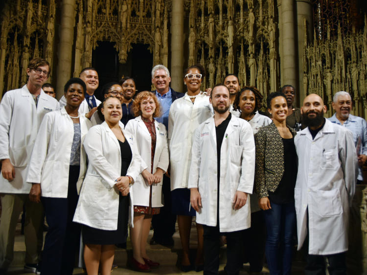 Diaz Canel en Riverside