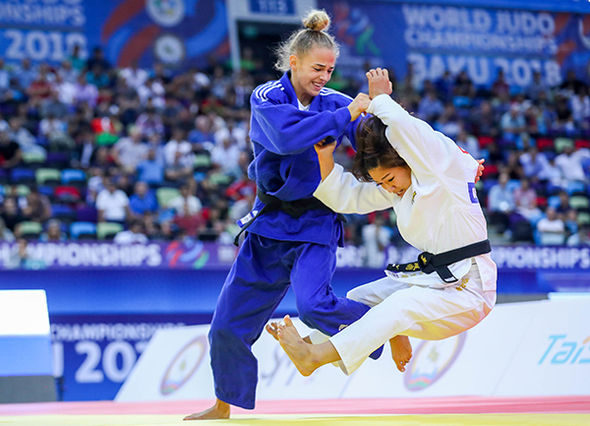 Daria Bilodid, la campeona mundial más joven de la historia del judo. Foto: ijf.org