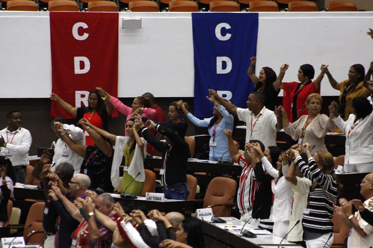 Clausura del IX Congreso de los CDR. Foto: René Pérez Massola