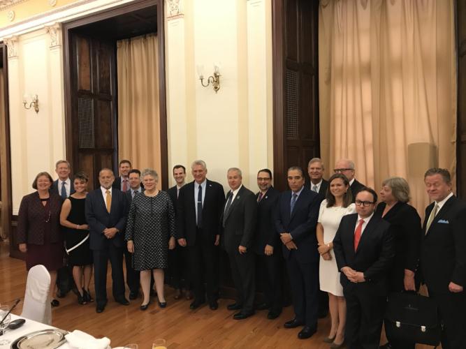 Díaz-Canel con representantes agrícolas