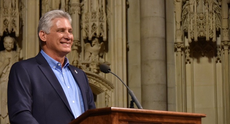 íaz Canel en la Iglesia Riverside portada