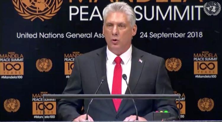 Díaz Canel en la ONU 2018