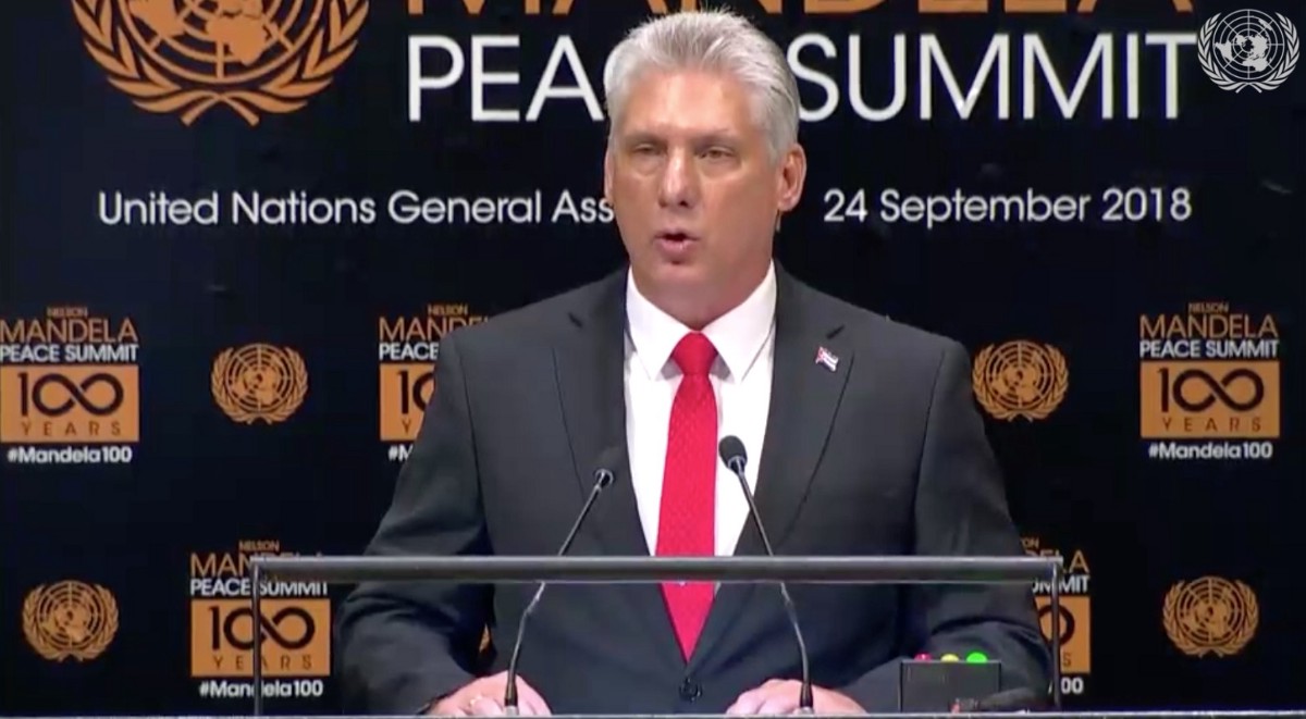 Díaz Canel en la ONU 2018