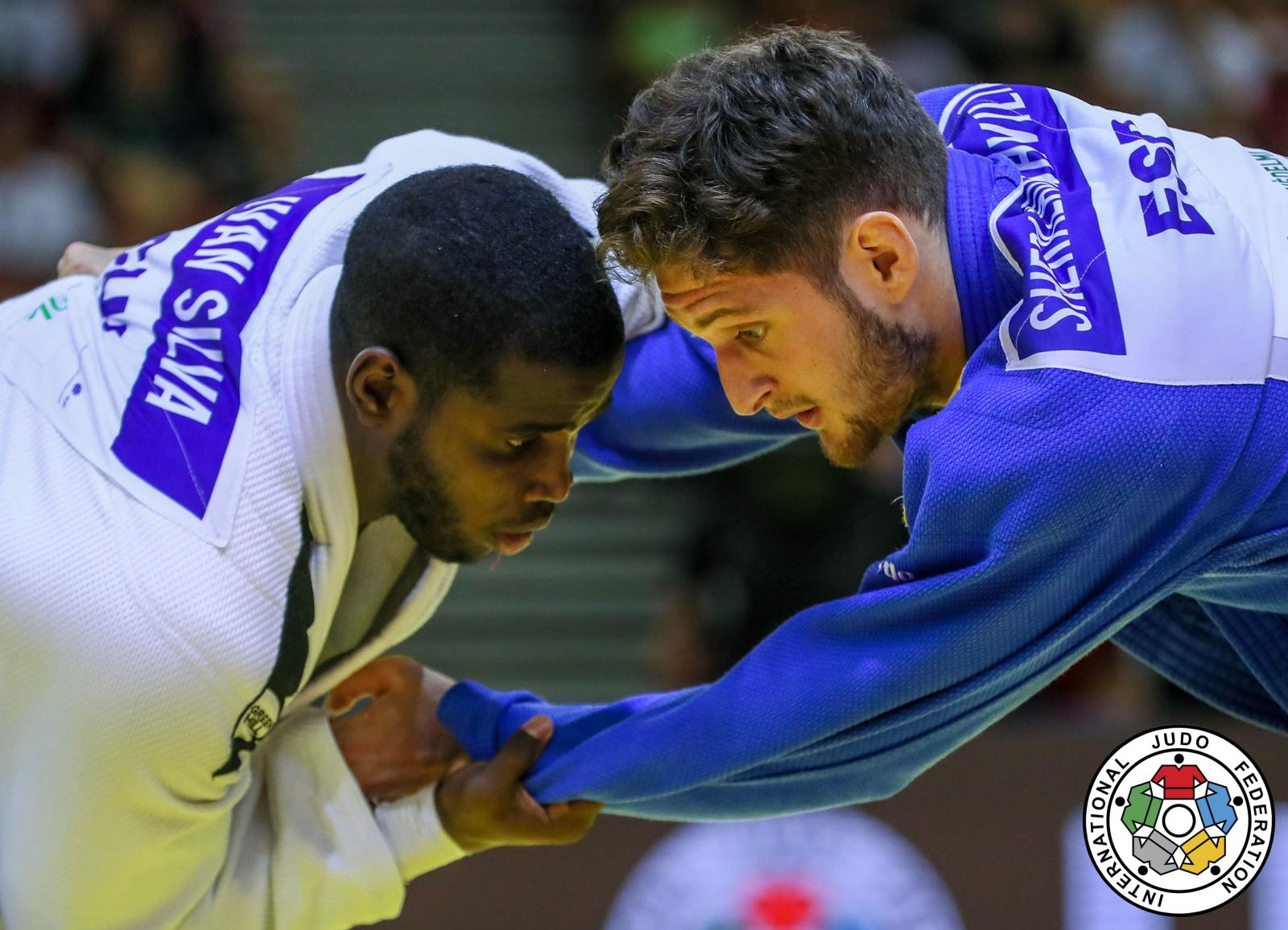 Iván Silva, plata en 90 kilogramos del mundial de judo en Bakú. Foto: ijg.org