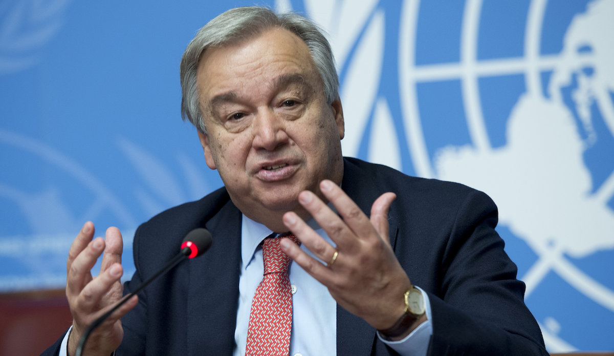 Antonio Guterres, secretario general de la ONU