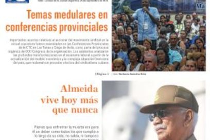 Lunes 10 de septiembre de 2018