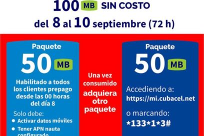 Etecsa anuncia prueba de internet gratis en móviles por 72 horas (+ Videos)