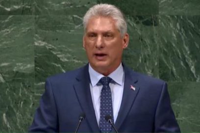 President Miguel Díaz-Canel Bermúdez addresses the UN General Assembly
