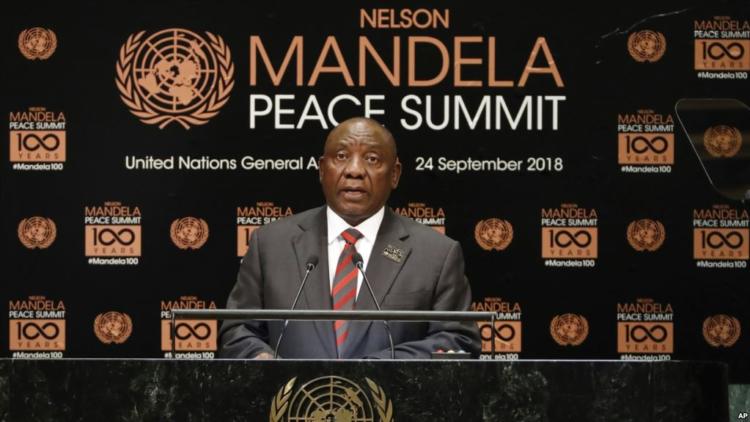 presidente sudafricano, Cyril Ramaphosa, en AG ONU