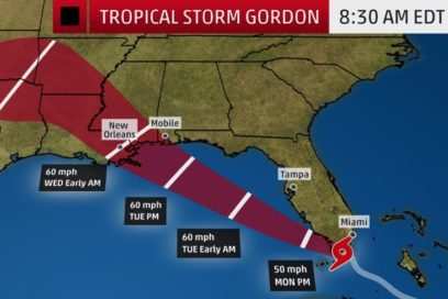 Cuba on Alert Due to Tropical Storm Gordon