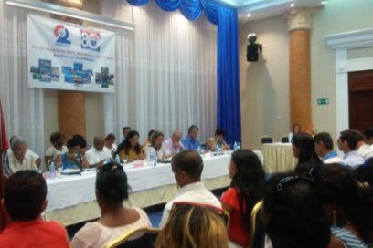 Sesiona Segunda Conferencia del Sindicato de Turismo en Matanzas