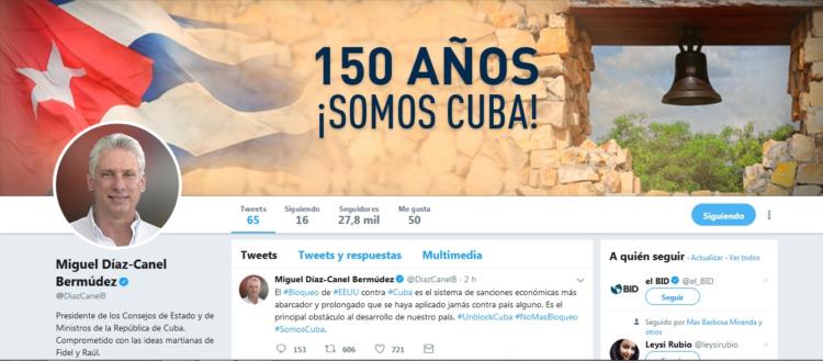 Díaz-Canel en twitter 2
