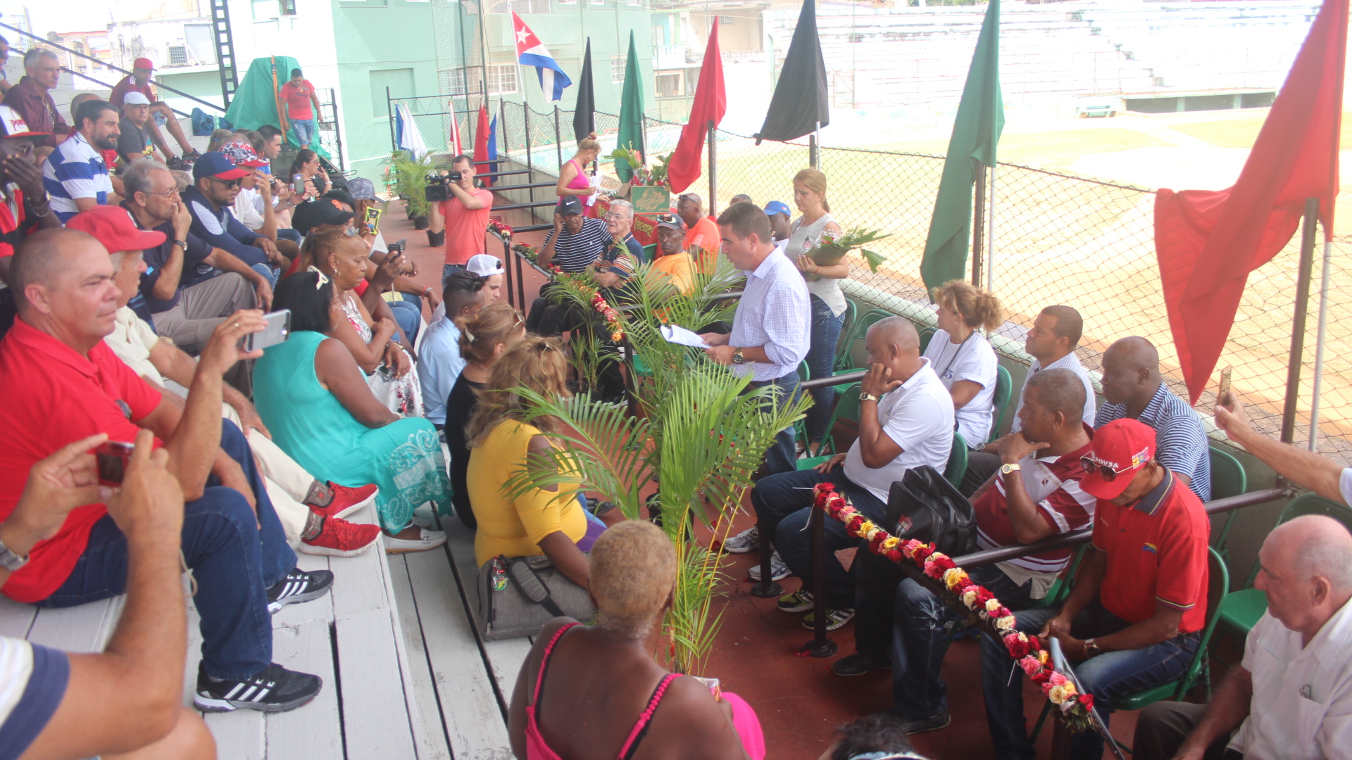 Exaltación al Salón de al Fama del Béisbol matancero de 16 figuras. Foto: Isabel Aguilera Aguilar