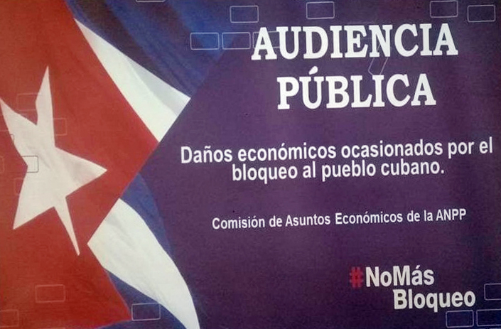 audiencia publica contra el bloqueo Comision Asuntos Economicos