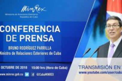 Cuban Foreign Minister denounces U.S. maneuver to undermine international support for an end to the blockade
