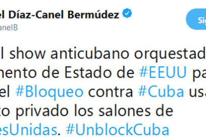 Destaca presidente Díaz-Canel fracaso de evento anticubano en ONU