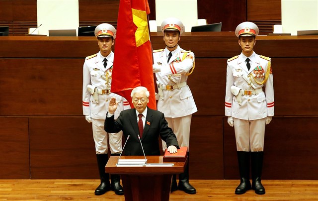 juramento de nuevo presidente de Vietnam