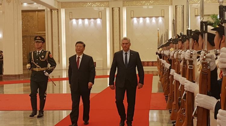 Díaz-Canel y Xi Jinping 2018