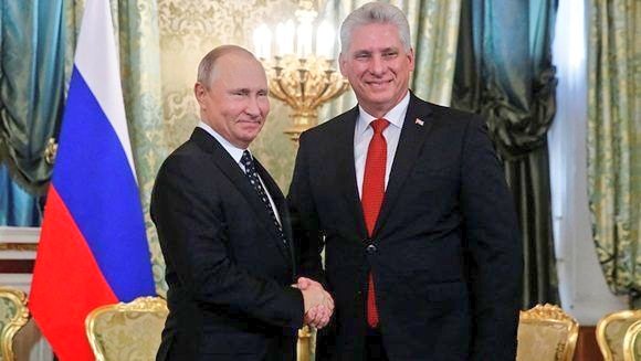 Díaz-Canel y Putin Rusia