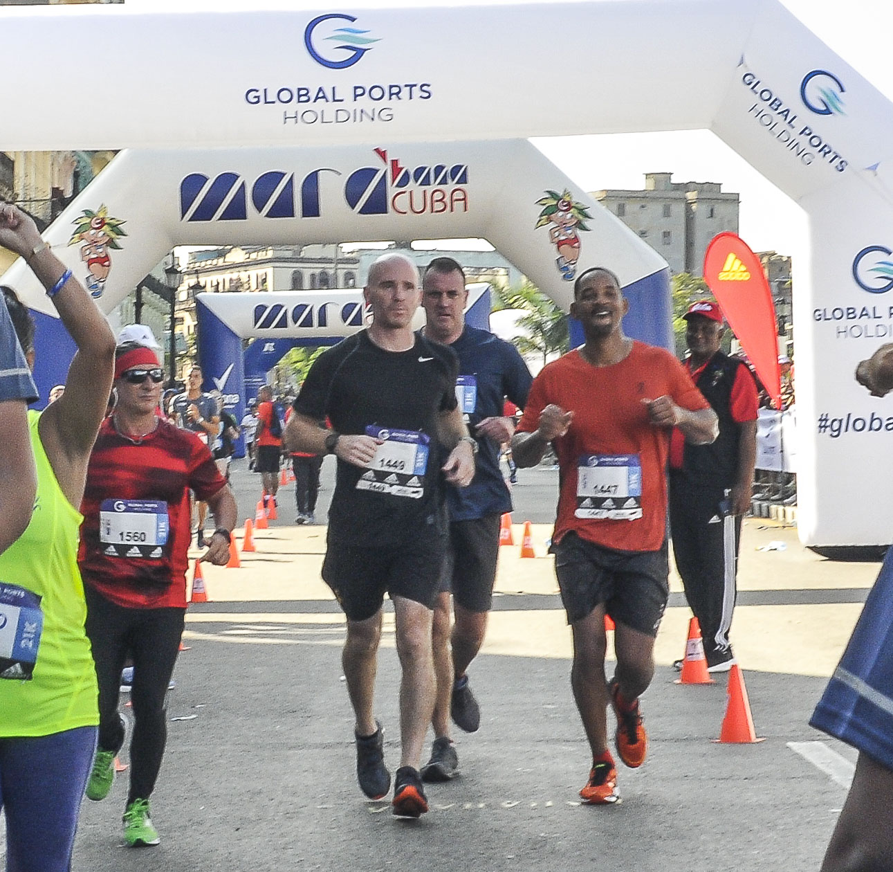 Will Smith corrió la media maratón de Marabana 2018. Foto José Raúl Rodríguez Robleda
