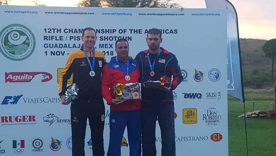 Leuris Pupo ganó la Copa Panamericano 2018 de tiro deportivo. Foto: Del evento