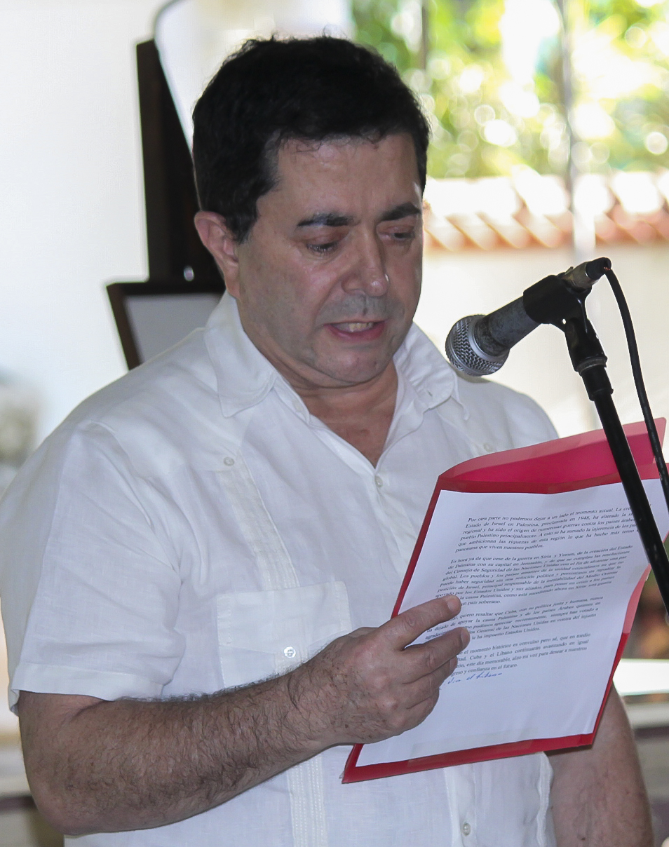 Namir Noureddine, embajador de la República del Líbano. Foto: Isabel Aguilera Aguilar