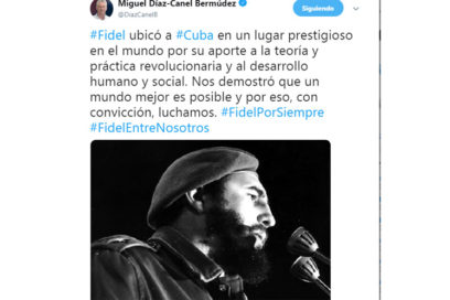 Cuban President Extols Fidel Castro’s Historic Legacy