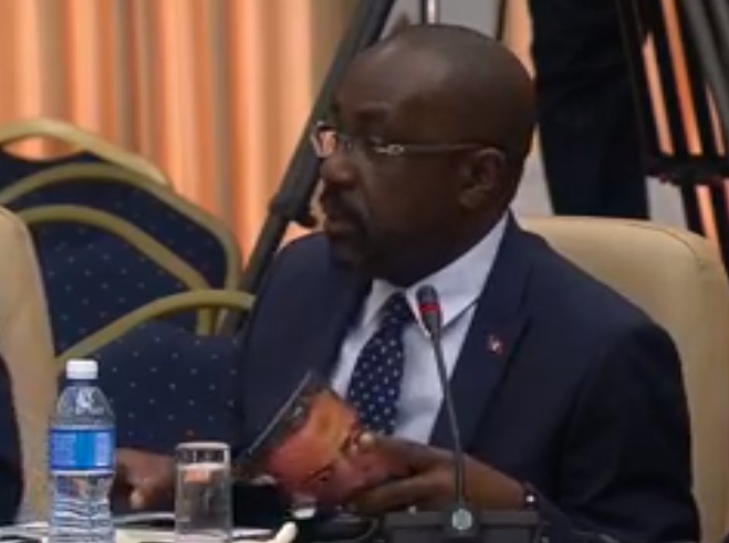 Chet Greene, Ministro de Relaciones Exteriores, Comercio Internacional e Inmigración de Antigua y Barbuda.