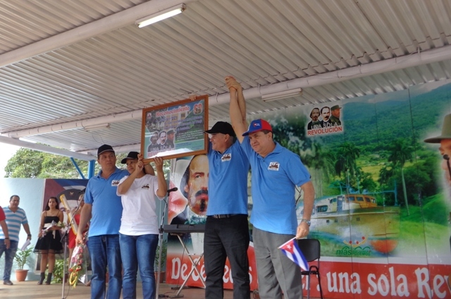 Acto Provincial por el Aniversario 60 del Triunfo de la Revolución, efectuado en el municipio minero de Moa
