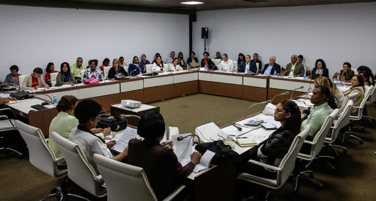 Comisión de Asuntos Constitucionales y Jurídicos del Segundo periodo Ordinario de Sesiones de la IX Legislatura de la Asamblea Nacional del Poder Popular, realizada en el Palacio de Convenciones de La Habana, el 16 de diciembre de 2018. Foto: Abel Padrón Padilla