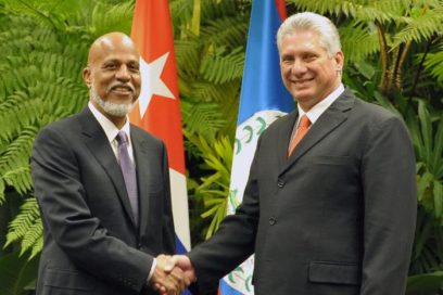 Presidente de Cuba recibe al primer ministro beliceño (+ Fotos)