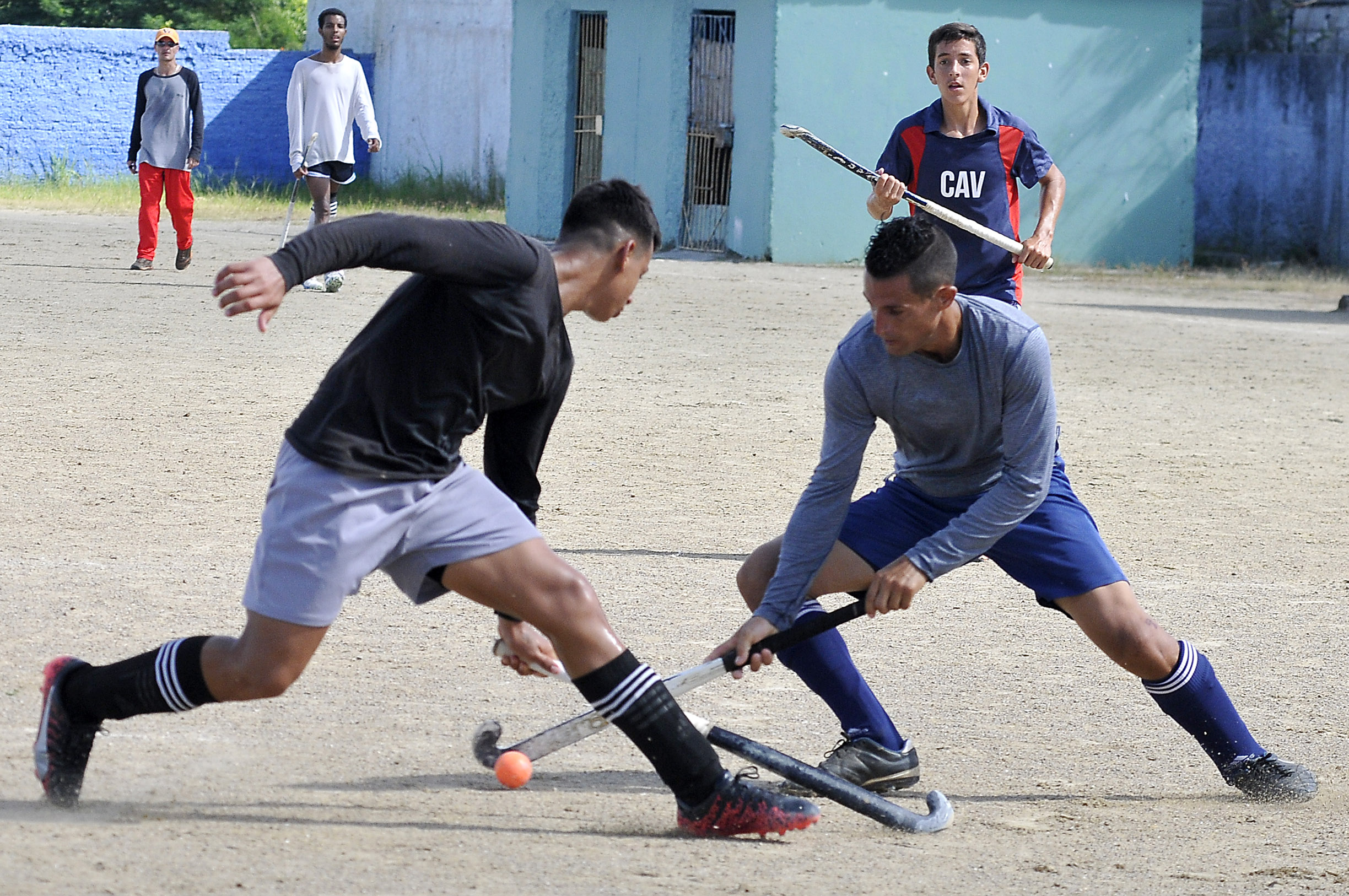 Reportaje en La escuela provincial de Hockey de Ciego de Ávila. Foto: José Raúl Rodríguez Robleda