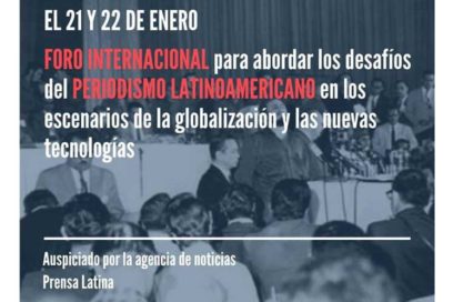 Comienza el lunes foro internacional de periodismo Operación Verdad