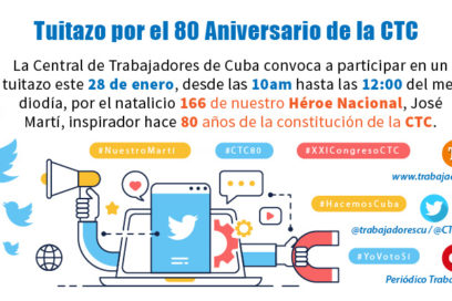 Tuitazo por el  Aniversario 80 de la CTC