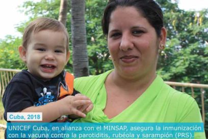 Unicef Highlights Immunization of Cuban Children against Three Virus