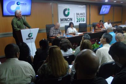 Presidente cubano encabeza el balance de la gestión del Ministerio de Comercio Interior en 2018