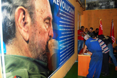 Trabajadores cubanos manifiestan apoyo a Venezuela