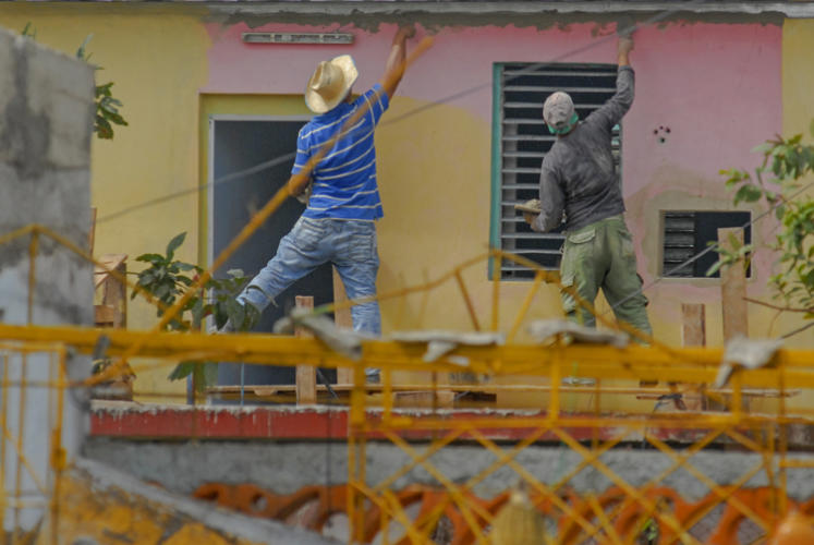 Recuperación en regla, Labores constructivas. La Habana 14 de Febrero 2019. Foto Heriberto González Brito.