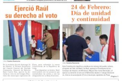 Lunes 25 de febrero de 2019