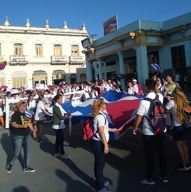 marcha en Santa Clara