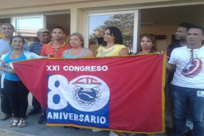 Santiago de Cuba dijo adiós a la bandera XXI Congreso de la CTC