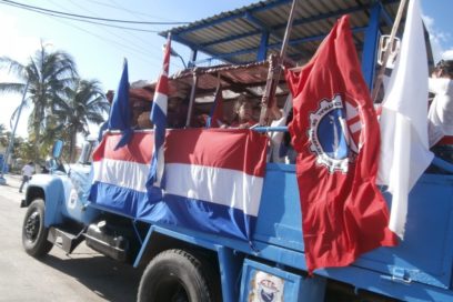 El congreso en una bandera