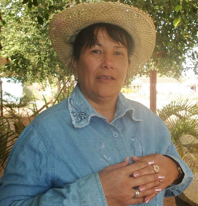 “Voté Sí por la Patria”, dijo Idania Ramírez Galiana, destacada campesina de la provincia de Ciego de Ávila. Foto: José Luis Martínez Alejo