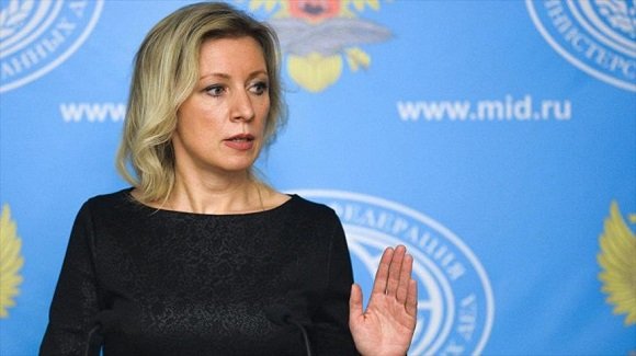 María Zajárova, portavoz de la cancillería de Rusia. Foto: News Front.