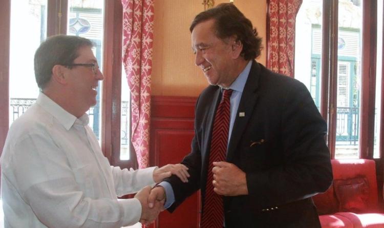 Bruno Rodríguez y Bill Richardson