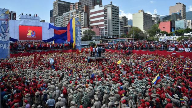 marcha en apoyo a Maduro