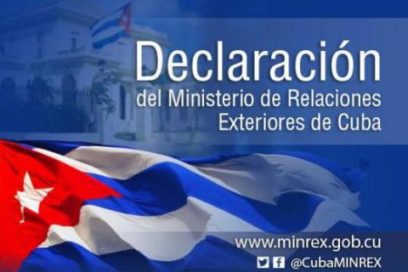 Firme rechazo de Cuba a la nueva escalada agresiva de EE.UU.