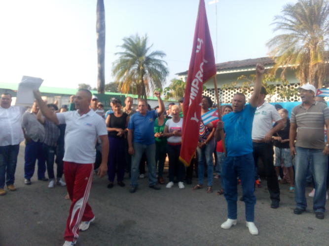 Bandera XXI Congeso Indupir, Sancti Spíritus