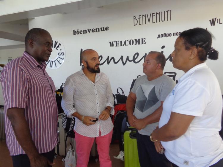 De izquierda a derecha, Juan Tomás, Cristiano, Manuel y Teresita liderean un colectivo aspirante a mantener su condición de Vanguardia Nacional. Foto: Noryis