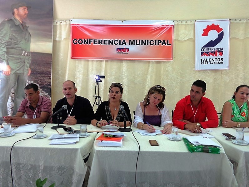 Conferencia de la ANIR en el municipio tunero de de Majibacoa. Foto: Ángel Chimeno Pérez